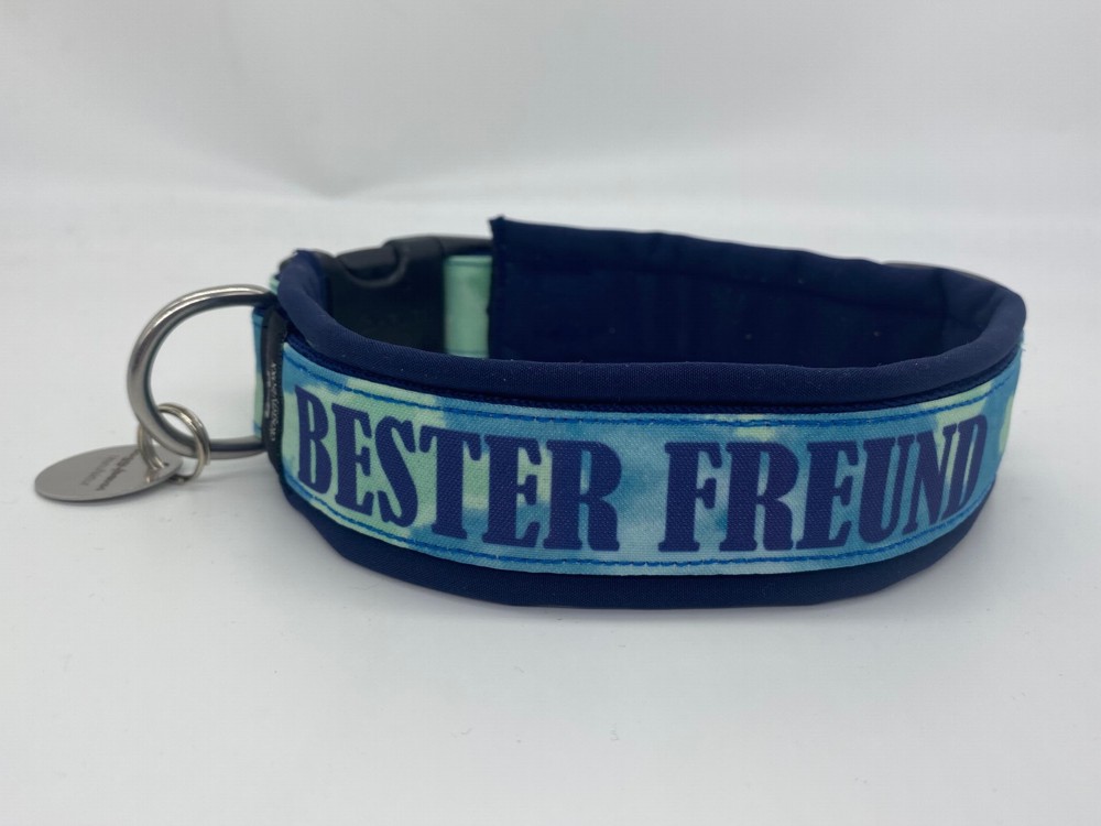 Hundehalsband Bester Freund blau